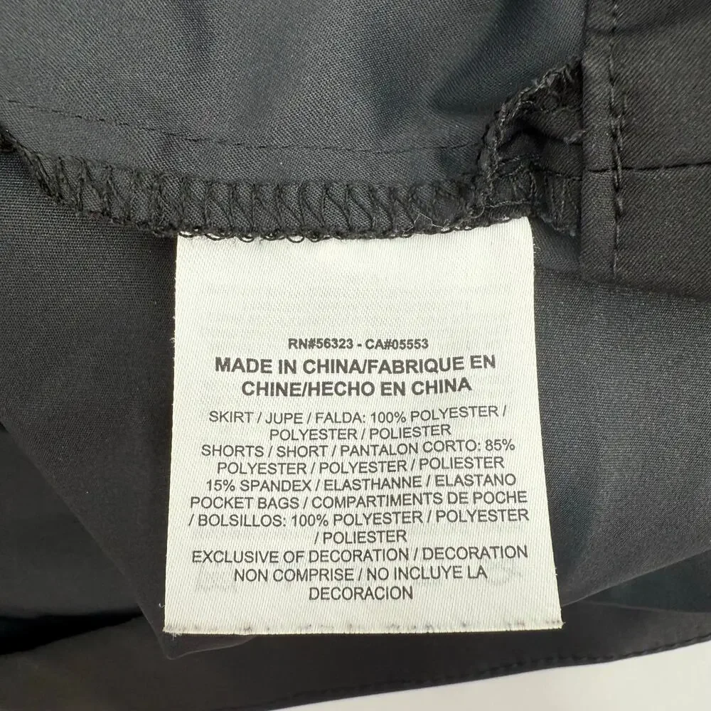 Nike Golf Skort Size 10 Black Dri-Fit Women’s Skirt with Shorts Lining Athletic